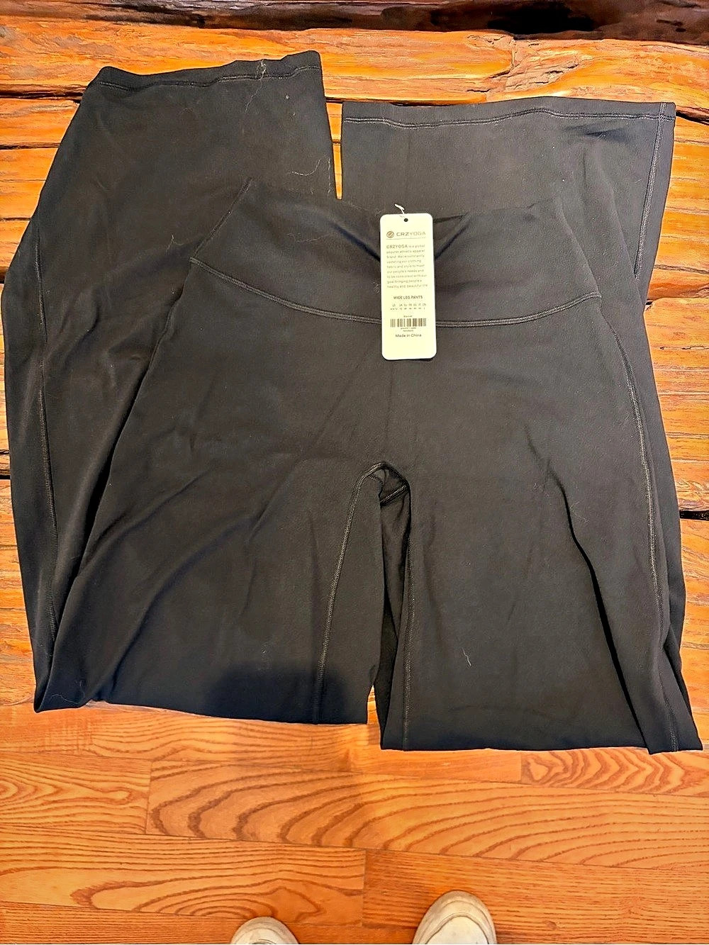 CRZ YOGA Wide Leg Pants Black Size Medium NWT 32 in